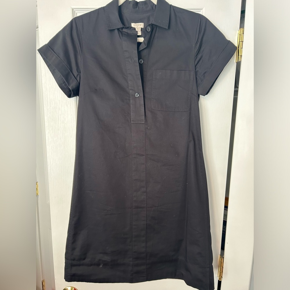 JCrew black shirt dress